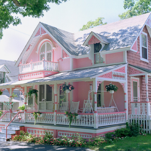 real estate photography, gingerbread cottages